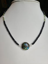 Load image into Gallery viewer, Protection For the Open Heart and Mind - Labradorite and Black Spinel Necklace.