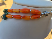 Load image into Gallery viewer, Genuine Royston Turquoise Double-Stranded Jacla - Southwest Style Necklace