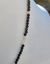 Load image into Gallery viewer, Mama Quilla - Peaceful Power, Incan Moon Goddess Necklace - Fire Opal, Black Spinel, Sterling Silver Naja