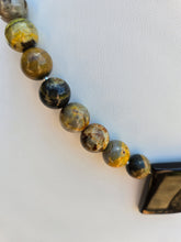 Load image into Gallery viewer, The Lost Queen - Empire Necklace - Bumblebee Jasper & Golden Sheen Obsidian