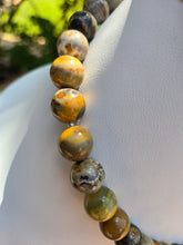 Load image into Gallery viewer, The Lost Queen - Empire Necklace - Bumblebee Jasper & Golden Sheen Obsidian