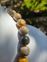 Load image into Gallery viewer, The Lost Queen - Empire Necklace - Bumblebee Jasper & Golden Sheen Obsidian