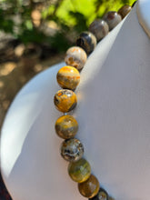Load image into Gallery viewer, The Lost Queen - Empire Necklace - Bumblebee Jasper & Golden Sheen Obsidian