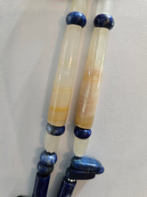 Load image into Gallery viewer, Star Being Jacla Necklace - Cosmic Protection & Success - Lapis Lazuli and Onyx