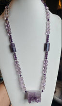 Load image into Gallery viewer, Amethyst Light Worker Power Place Necklace - Big, Clean, Serene Energy - Reiki, Vortex, Meditation
