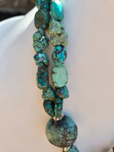 Load image into Gallery viewer, Genuine Royston Turquoise Double-Stranded Jacla - Southwest Style Necklace
