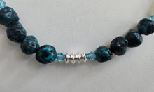 Load image into Gallery viewer, Rare Genuine Bisbee Blue Turquoise Necklace and Earrings Set
