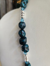 Load image into Gallery viewer, Rare Genuine Bisbee Blue Turquoise Necklace and Earrings Set
