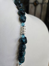 Load image into Gallery viewer, Rare Genuine Bisbee Blue Turquoise Necklace and Earrings Set
