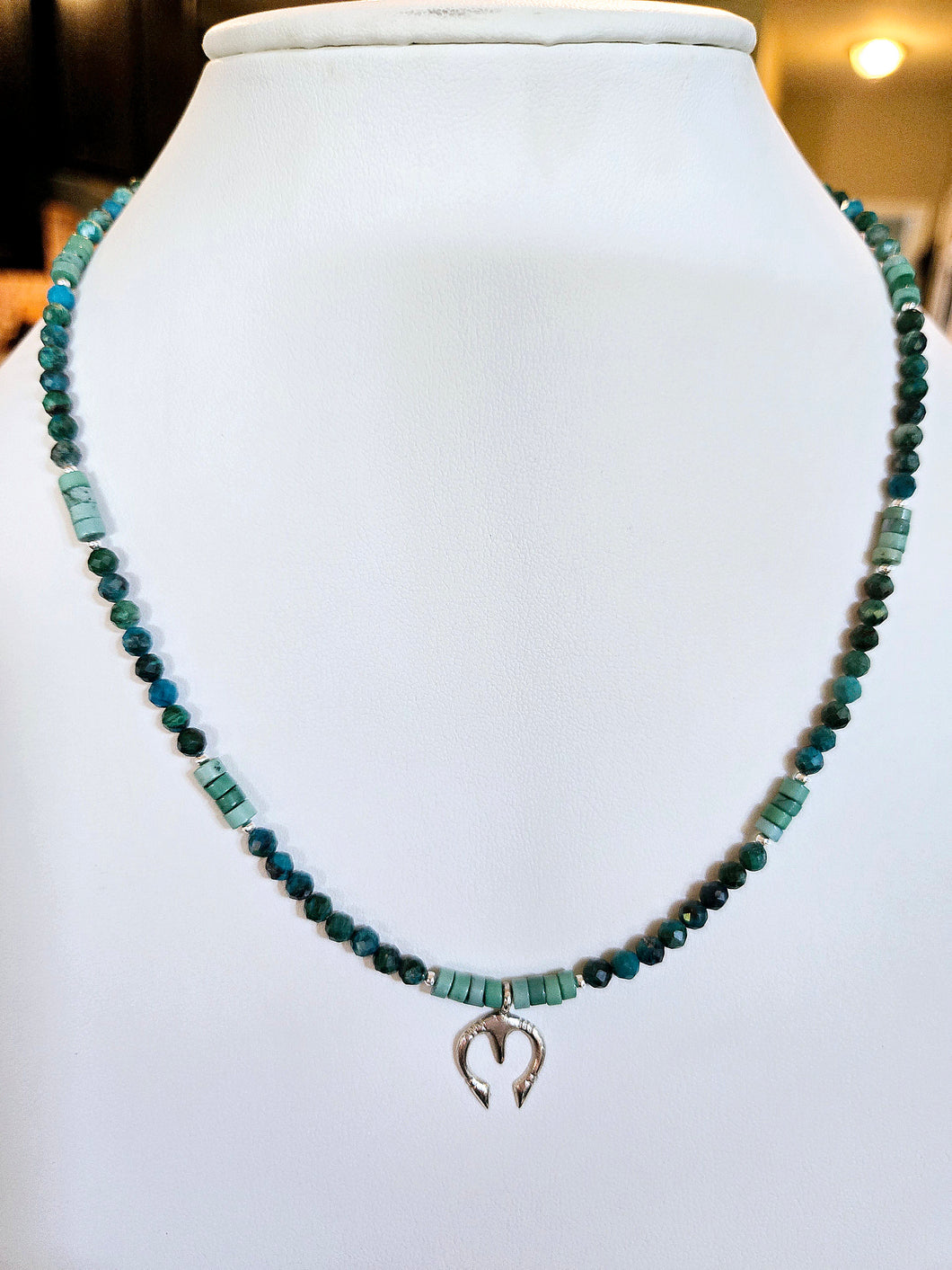 Sacred Water, Balance The Storm Necklace - Chrysocolla & Turquoise