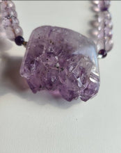 Load image into Gallery viewer, Amethyst Light Worker Power Place Necklace - Big, Clean, Serene Energy - Reiki, Vortex, Meditation
