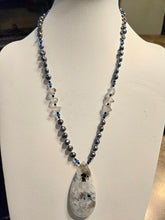 Load image into Gallery viewer, Sea Witch New Moon Necklace - Rainbow Moonstone
