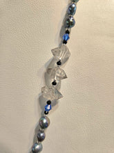 Load image into Gallery viewer, Sea Witch New Moon Necklace - Rainbow Moonstone
