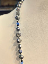 Load image into Gallery viewer, Sea Witch New Moon Necklace - Rainbow Moonstone
