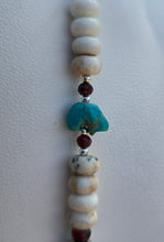 Load image into Gallery viewer, Bear Spirit Necklace - Big Energy and Southwest Style Old Kingman Turquoise
