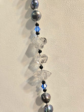 Load image into Gallery viewer, Sea Witch New Moon Necklace - Rainbow Moonstone
