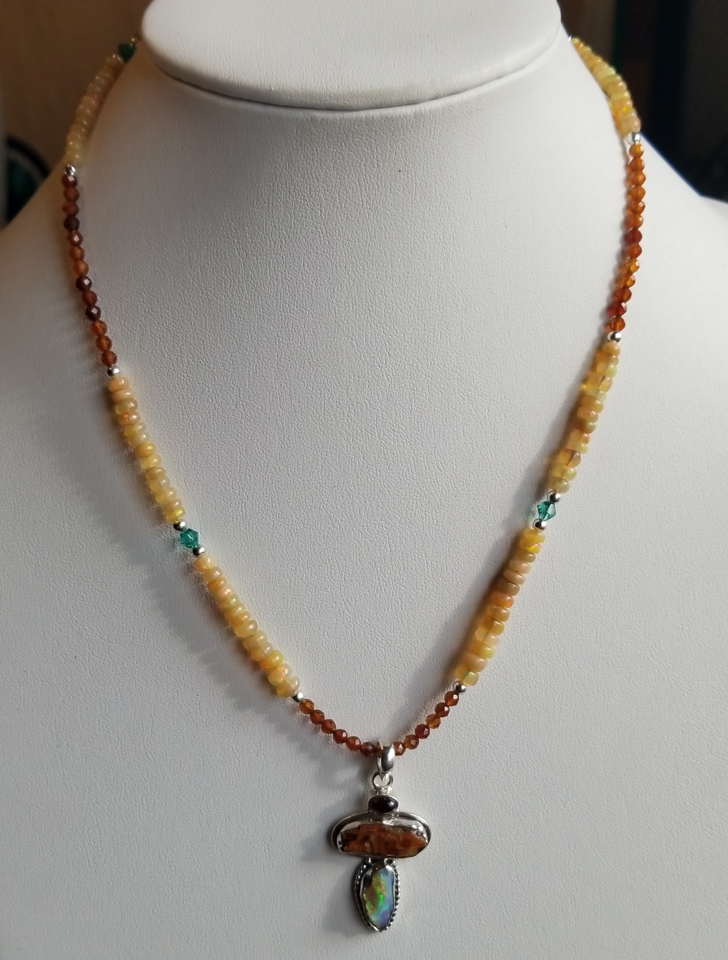 Ethiopian Welo Opal - Creativity, Transformation, and Life-force Pendant Necklace